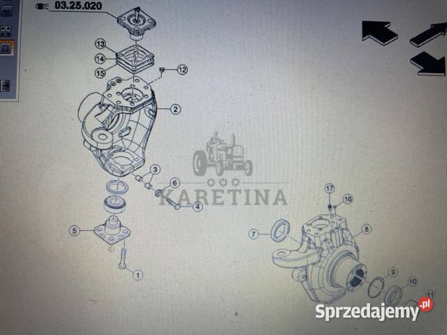 Carraro 2555s części Jastrzębniki sprzedam