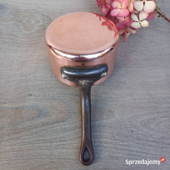 Profesjonalny miedziany rondel poj 07 l grube mazowieckie