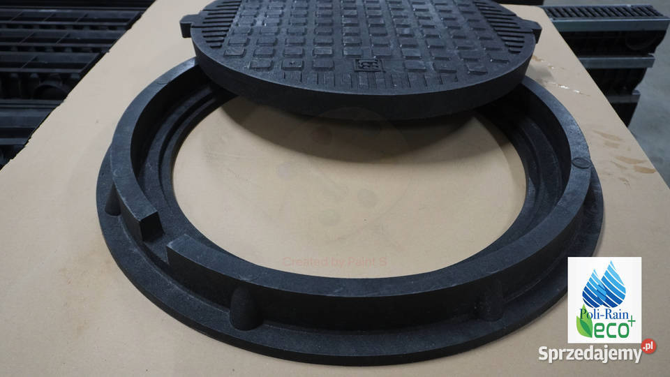 Właz ogrodowy pokrywa studnia szambo Polimerowy Materiały budowlane