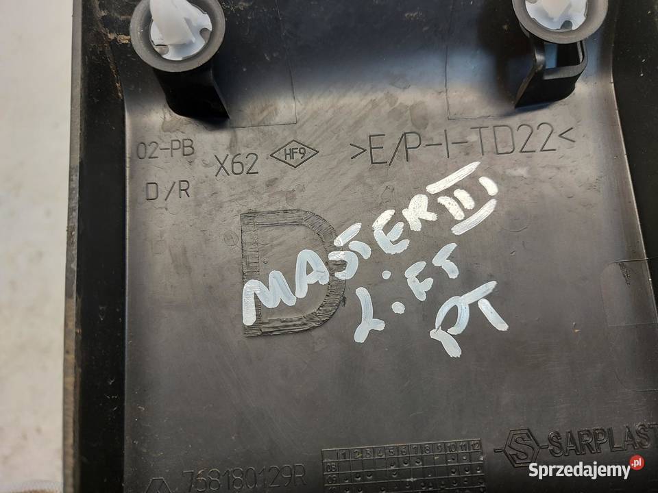Renault Master III LIFT listwa nakładka słupka