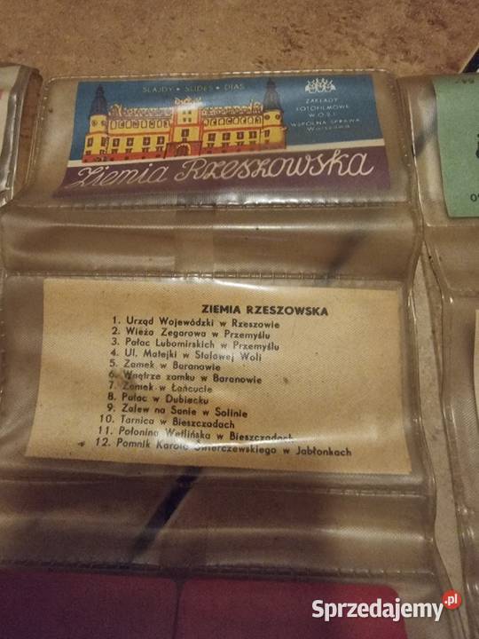 Przeźrocza slajdy 4 x Zestawy 12 Slajdów Rzeszów sprzedam