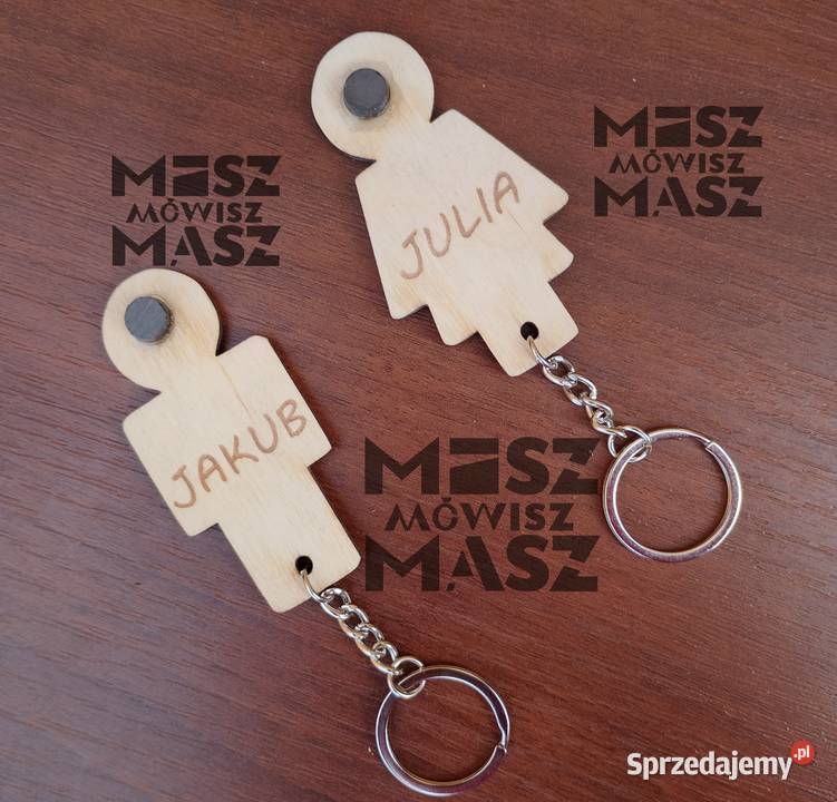 Domek na klucze parapetówka para breloki wielkopolskie
