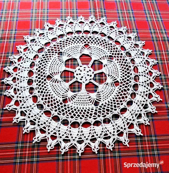 Serwetka na szydełku Wielkanocna rękodzieło NN14 wielkopolskie