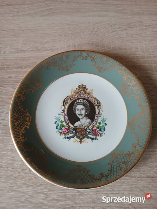 Angielski porcelanowy talerzyk z wizerunkiem Gorlice