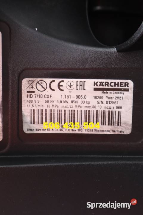 Myjka Ciśnieniowa Karcher HD 710 CXF 2021 Radom