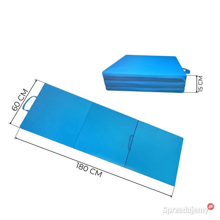 materac gimnastyczny Małpiszon 180x60x5 czarny małopolskie Kraków