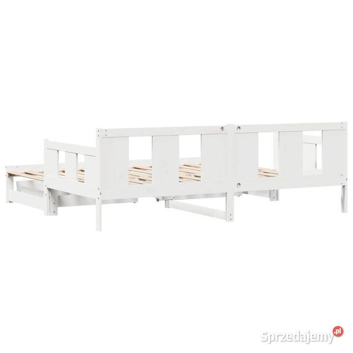 Sofa rozsuwana z szufladami bez materaca białe sprzedam