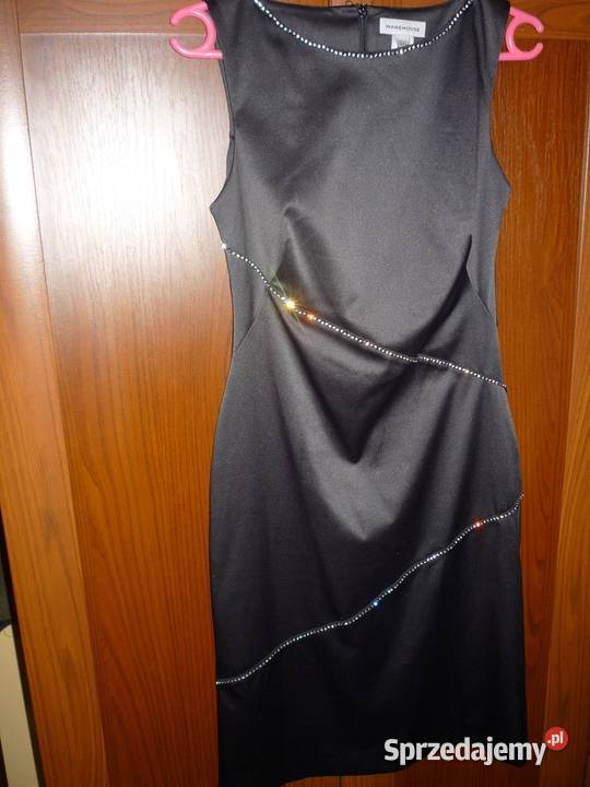 czarna sukienka ozdobiona cekinami Rozmiar 38(M) Gdynia