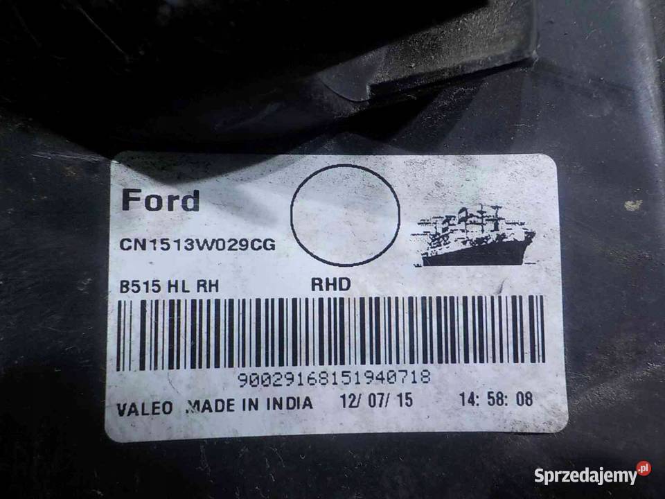 FORD ECOSPORT II 15 TDCI 15r lampa prawa przod Suków