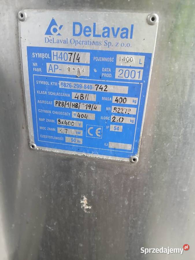 Zbiornik mleka 1400l Wyczółki sprzedam