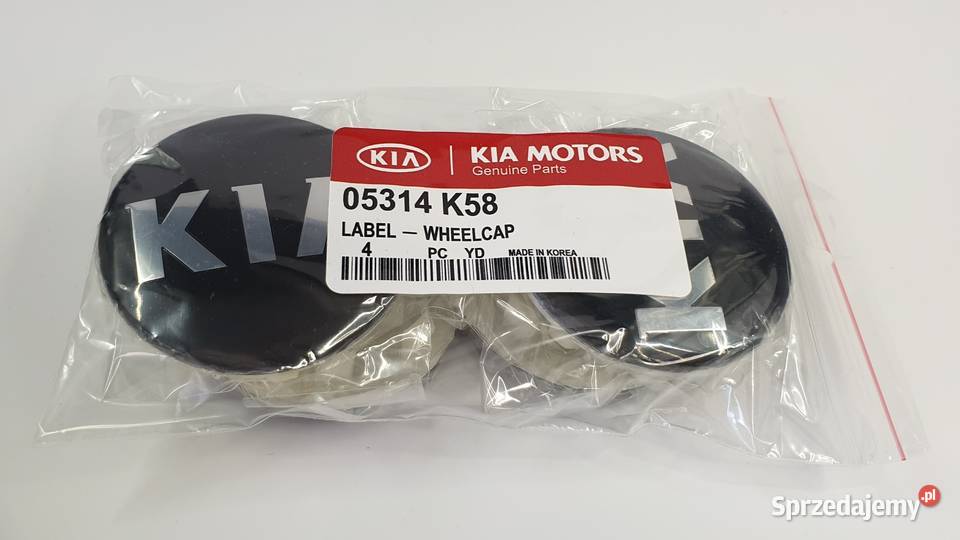 dekielek KIA 58mm ASO kapsle dekle 1 oryginalny Bełchatów sprzedam