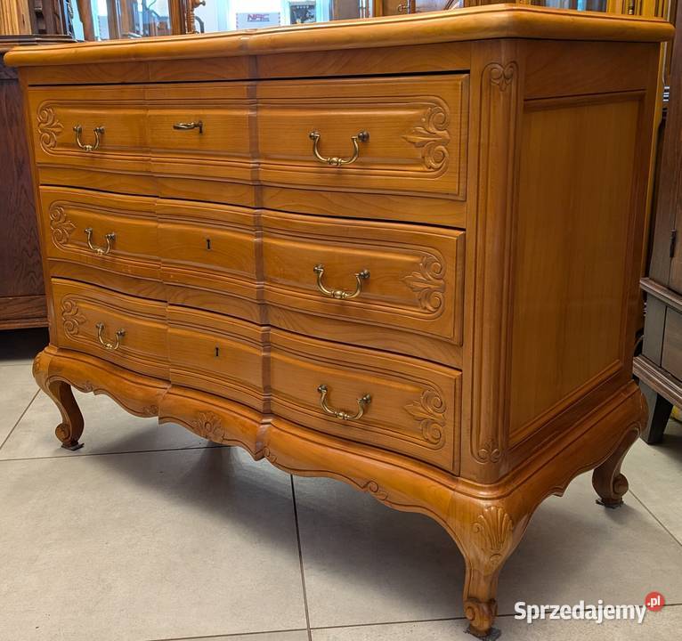 Piękna komoda ludwikowska czereśniasklep Dąbrowa śląskie Dąbrowa Górnicza