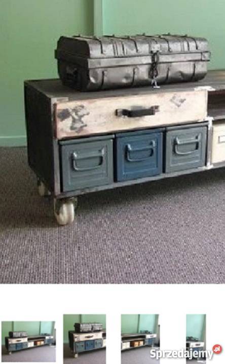 Industrialna Komoda RTVSzafka Loft pod telewizor