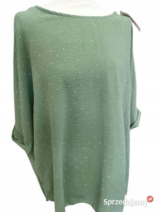 Bluzka damska z kryształkami Duże rozmiary łódzkie Wieluń