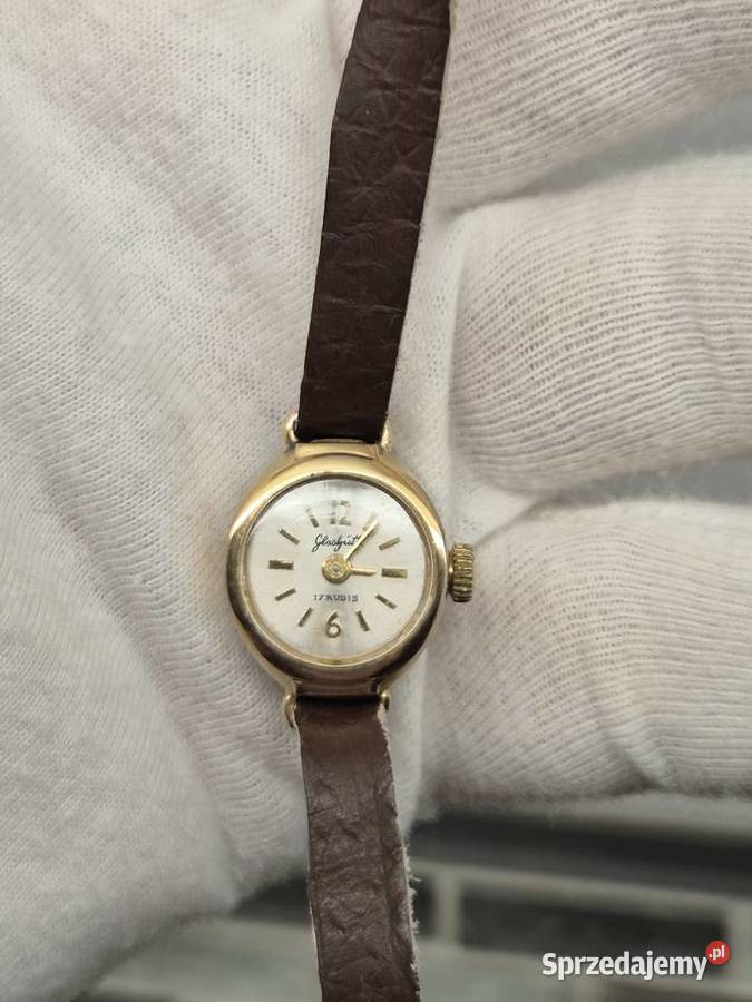 Maleńki zegarek damskiGlashutte DDR Damskie śląskie Chorzów
