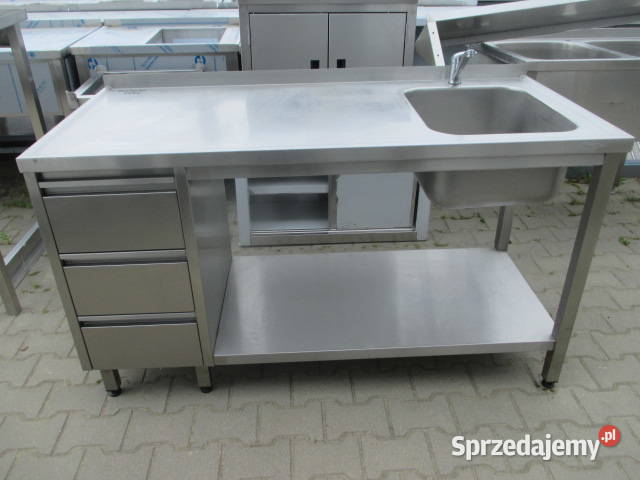 Zlew Gastronomiczny 1 Komorowy z 3 Szufladami i wielkopolskie Ostrów Wielkopolski