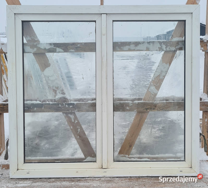 OKNA KacprzaK 166X142 OKNO Używane Plastikowe Okna ścienne
