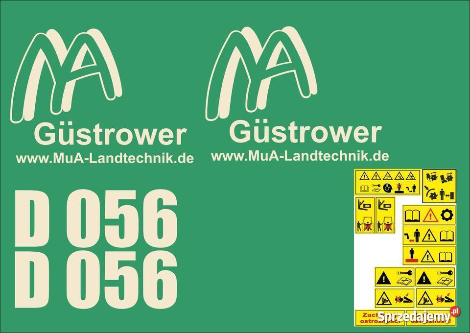 naklejki gustrower d056 Jeżewo sprzedam