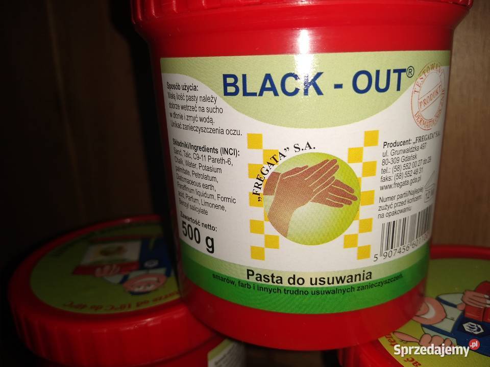 pasta BHP Black out trudne zabrudzenia Targowisko