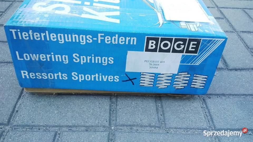 Markowe sprężyny obniżające Peugeot 405 30mm Białystok