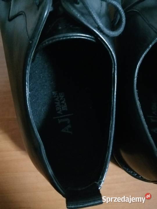 AJ Armani Jeans męskie półbuty wizytowe czarne Półbuty Zgorzelec