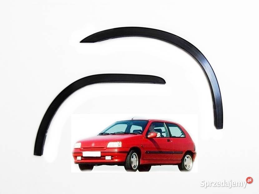 Renault Clio 1 2 nakładki nadkola chrom czarny wielkopolskie Ostrów Wielkopolski