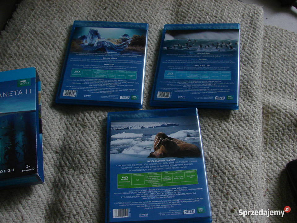 Płyty Bluraydisk Błękitna Planeta II zestaw 3 pomorskie Starogard Gdański