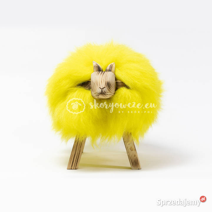 Krzesło baranek dekoracyjny żółty żółty Szaflary