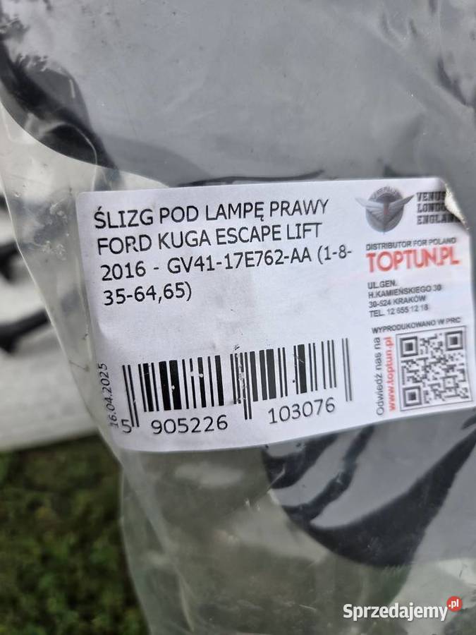 Ślizg pod lampę prawy ford kuga escape łódzkie Drzewica