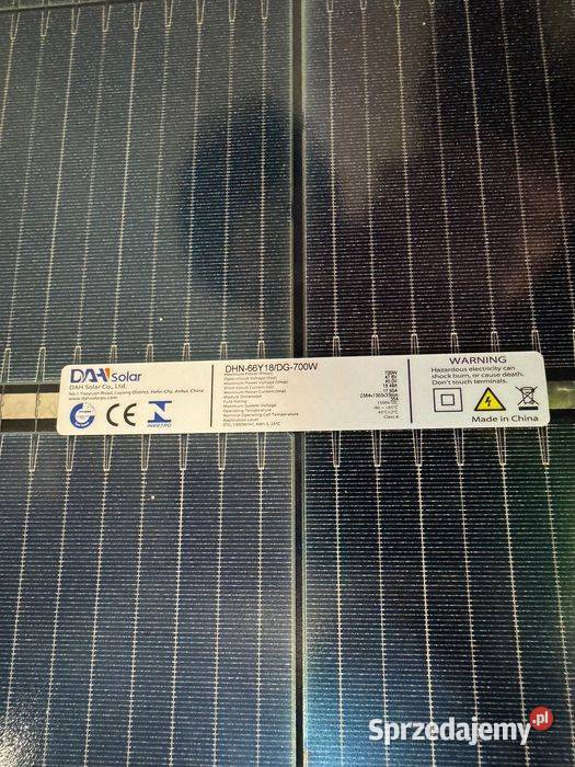Panel Fotowoltaiczny DAH Solar 720W Bifacial sprzedam