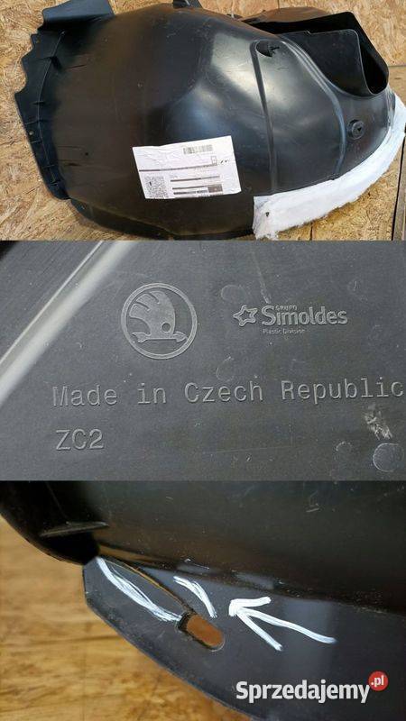 SKODA SUPERB III NADKOLE PRAWY PRZÓD 3V0809958M osobowe wielkopolskie Pleszew