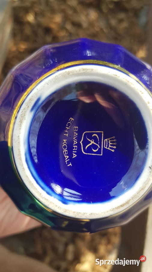 Echt kobalt wazonik świecznik Myszków sprzedam