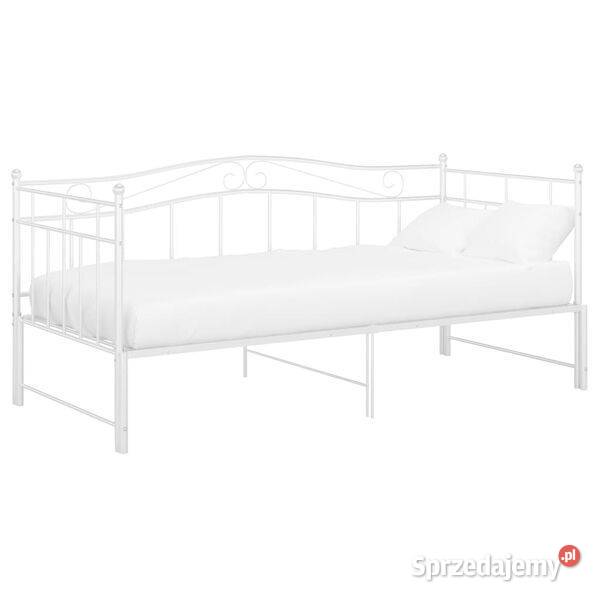 vidaXL Sofa z wysuwaną ramą łóżka biała Warszawa
