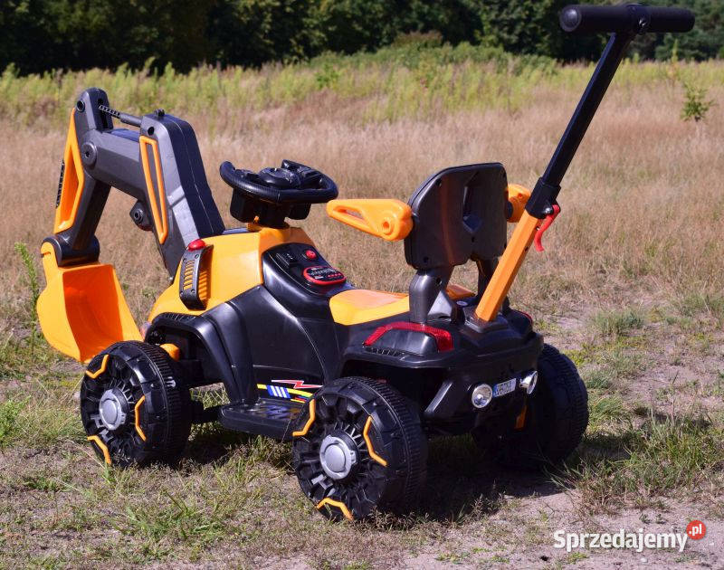 Autko duża KOPARKA NA AKUMULATOR Z PRZYCZEPĄ