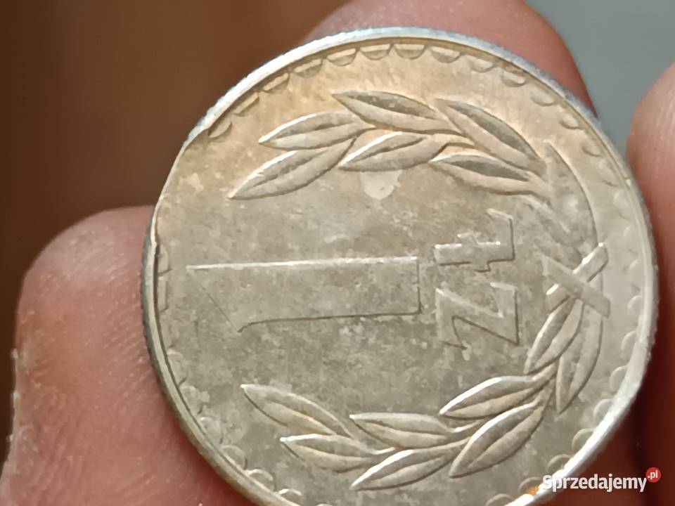 Sprzedam monetę 1 zloty 1987 odkrój blachy