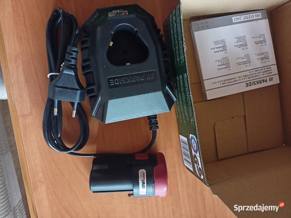 PARKSIDE lampka ładowarka z akumulatorem 2Ah Włocławek sprzedam