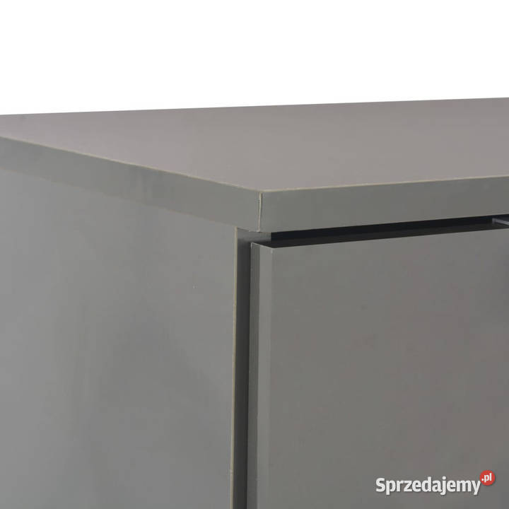 Komoda na wysoki połysk szara 107x35x805