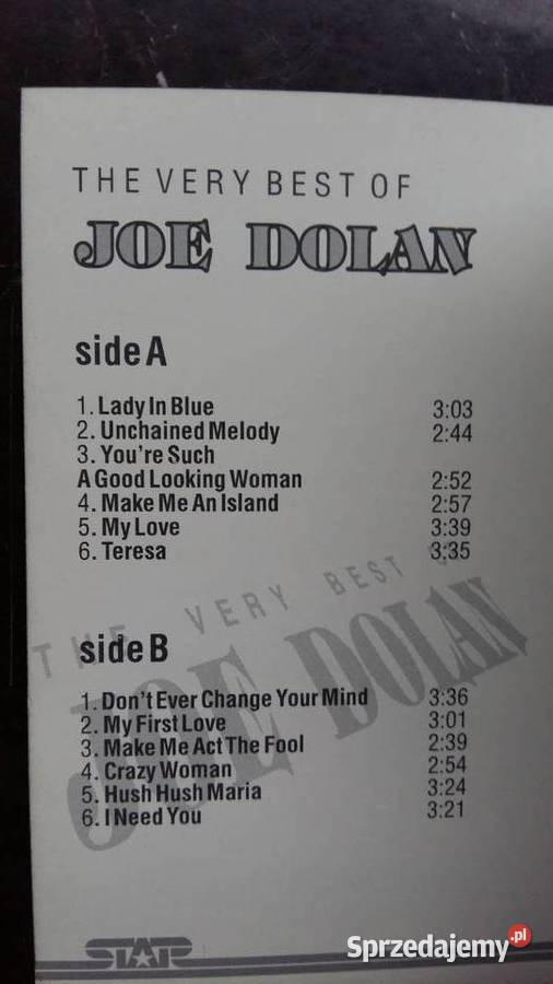 Kaseta magnetofonowa Joe Dolan The very best of kaseta Siemiatycze