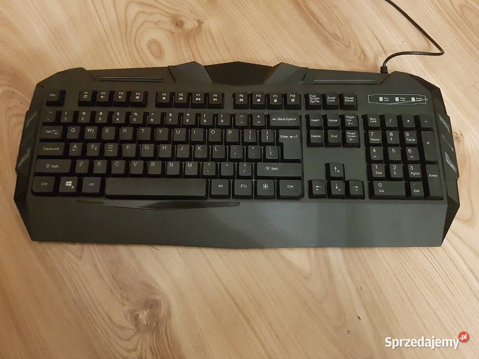 Klawiatura przewodowa podświetlana RGB czarny Warszawa