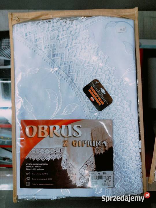 Obrus okrągły 160 z gipiurą mazowieckie Warszawa