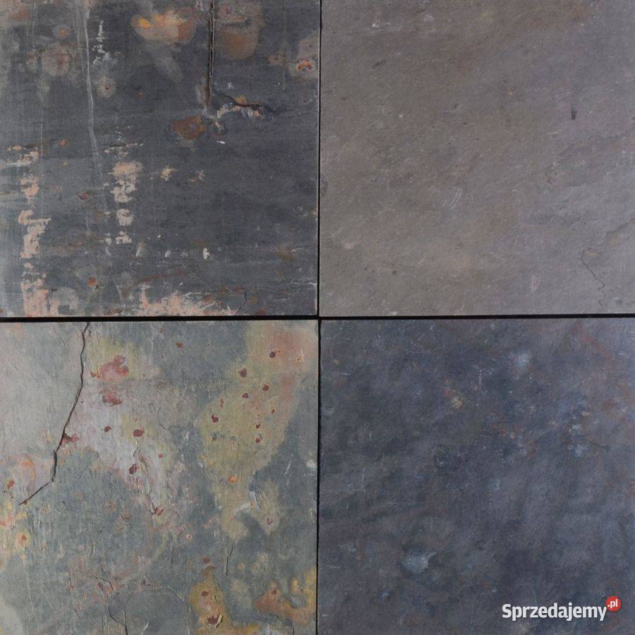 Płytki Łupek Multicolor naturalny 30x30x1 Podłogi i schody Kraków sprzedam