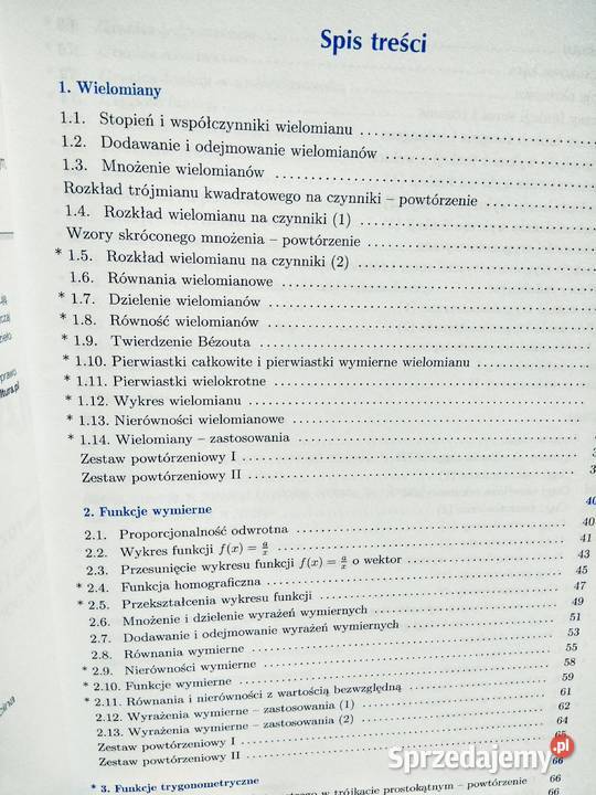 Matematyka 2 rozszerzenie ćwiczenia Warszawa