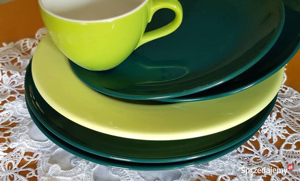 6 sztuk Talerz filiżanka komplet zastawa Kielce sprzedam