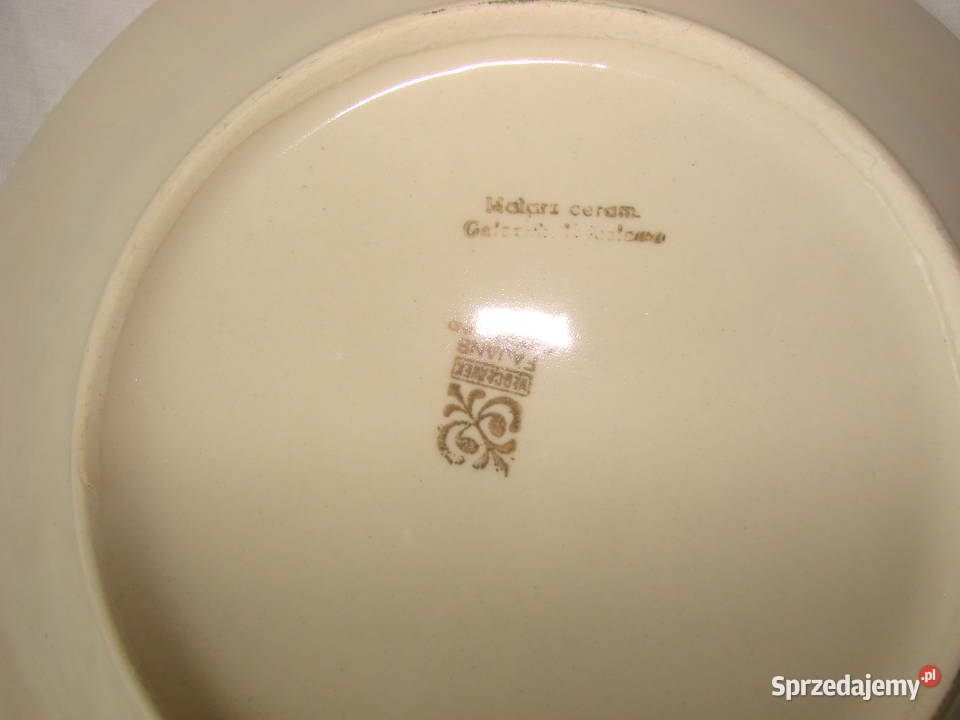 Włocławek fajansowy talerz obiadowy PRL pomorskie Pruszcz Gdański sprzedam