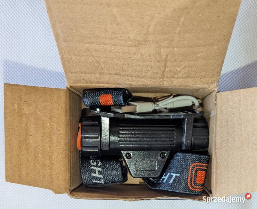 Reflektor czołowy LED USB COB super jasny Warszawa