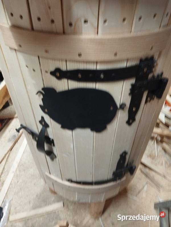 Ogrodowa Wędzarnia drewniana okrągła wędzok Dom i Ogród