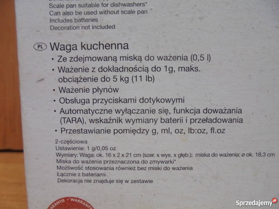 Waga Kuchenna SilverCrest Katowice