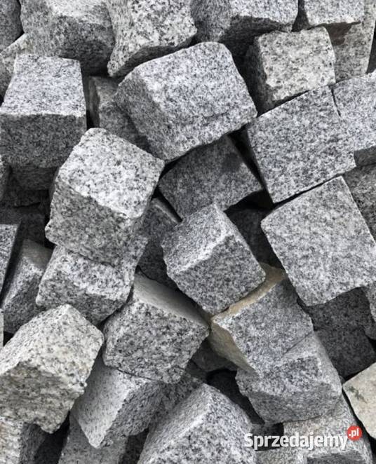 KOSTKA GRANITOWA Szary Granit 4x6 7x9 10x10 Piaseczno
