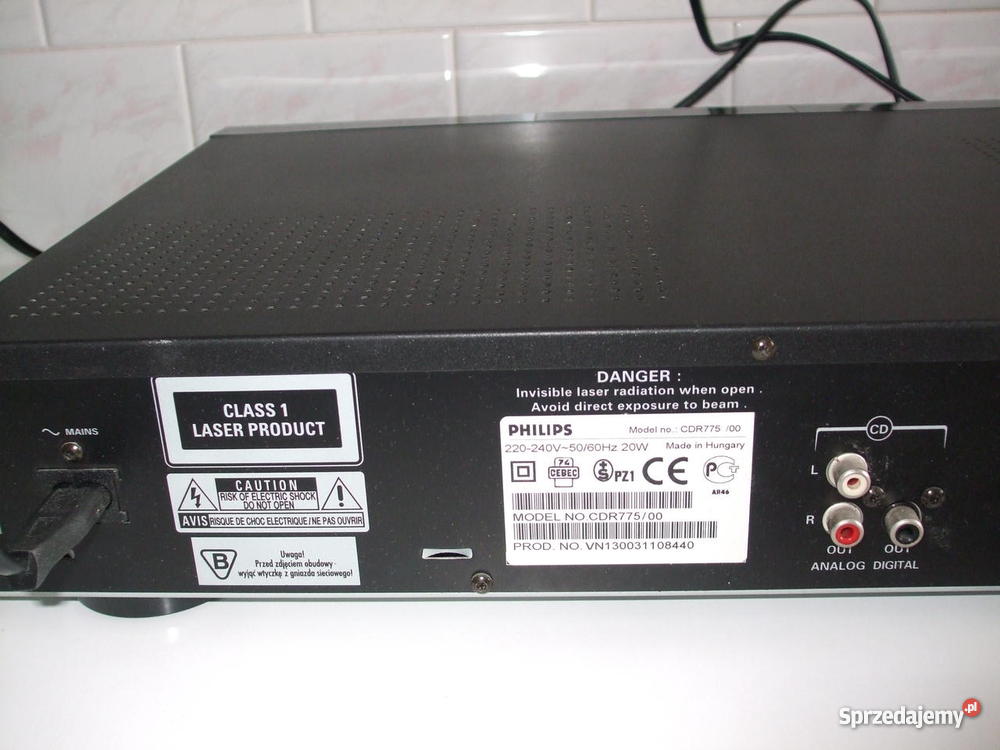 Nagrywarka Audio CD Dwukieszeniowa Philips CDR77 Tczew