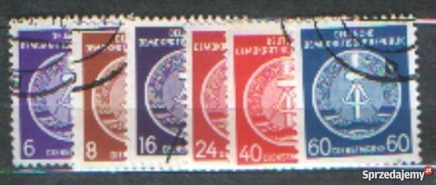 ZnDopł NRD Mi 2 3 7 9 12 15 kas 1954 Filatelistyka Gliwice sprzedam